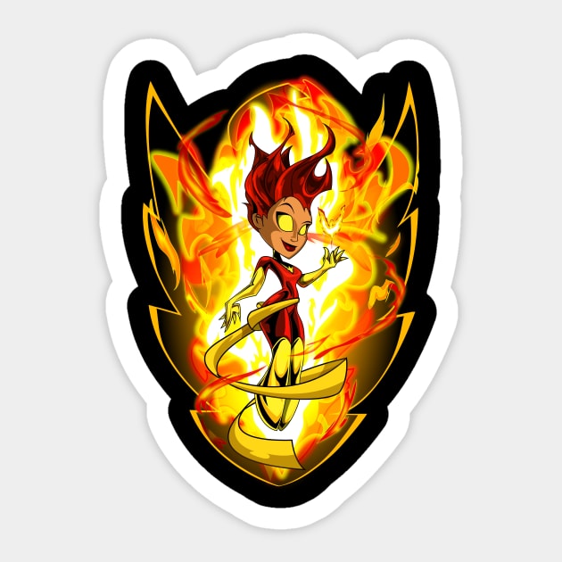 Dark Pheonix Sticker by kudoze